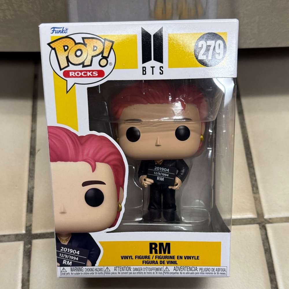 NIP Funko Pop Rocks BTS RM Vinyl Figure